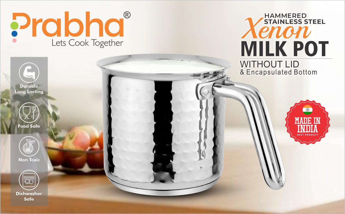 Xenon IB Hammered Milkpot With Lid