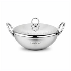 Magnum Capsule Bottom Hammered Kadhai With Lid