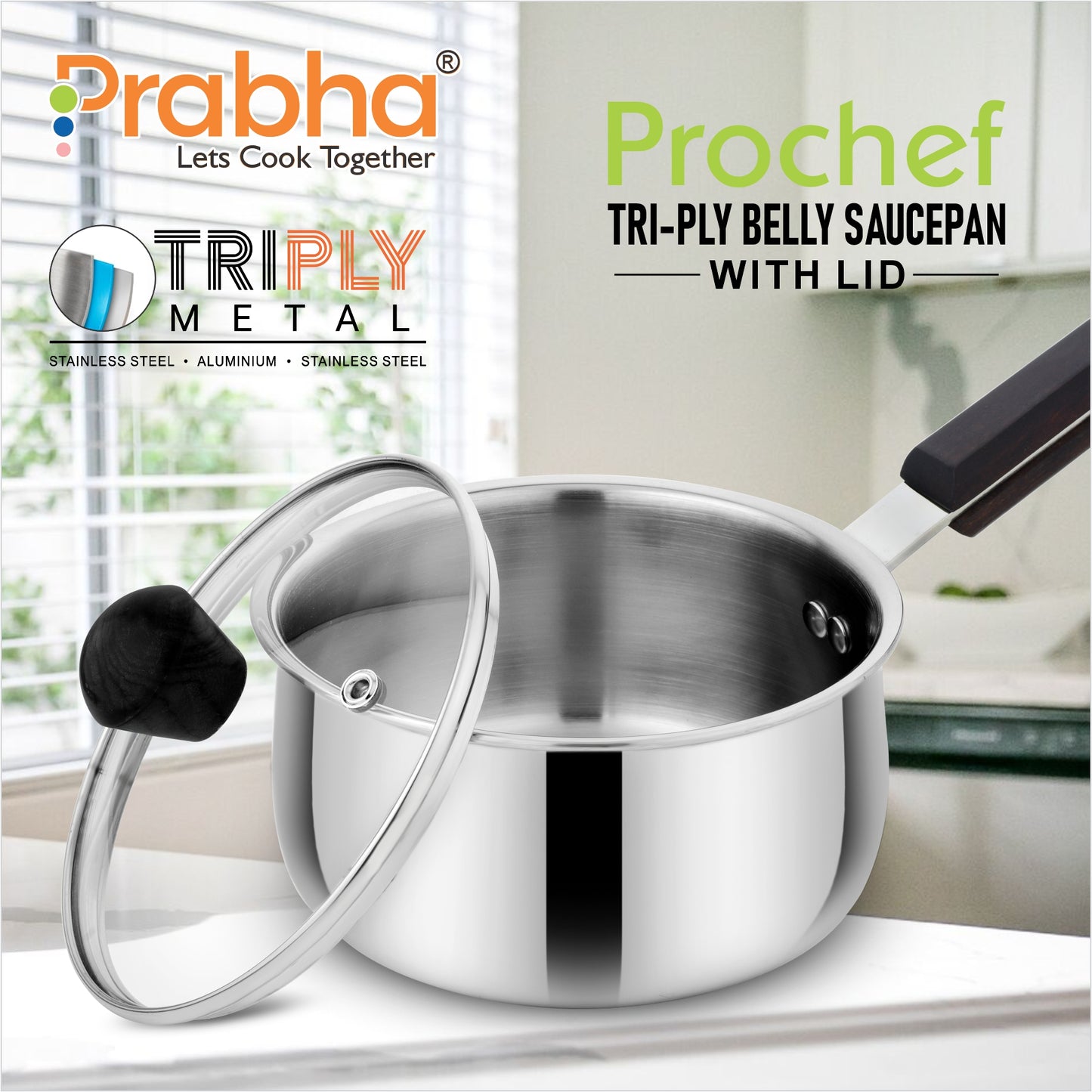 Prochef Belly Saucepan With Lid