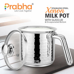 Xenon IB Hammered Milkpot With Lid