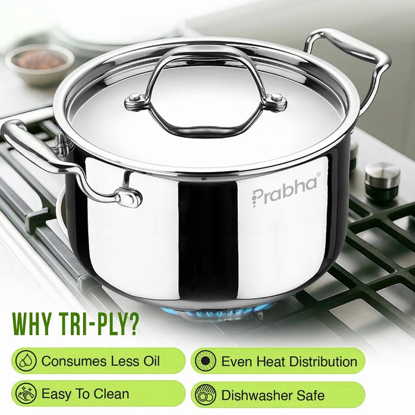 Prima Triply Casserole With Lid