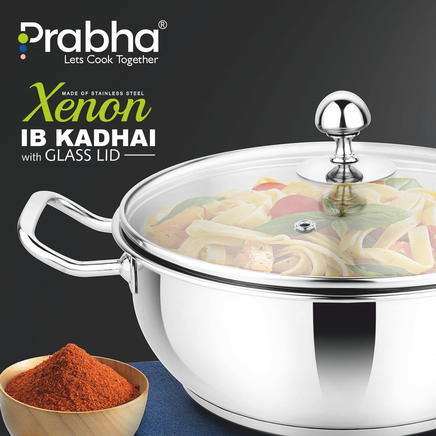 Xenon IB Kadhai with Lid