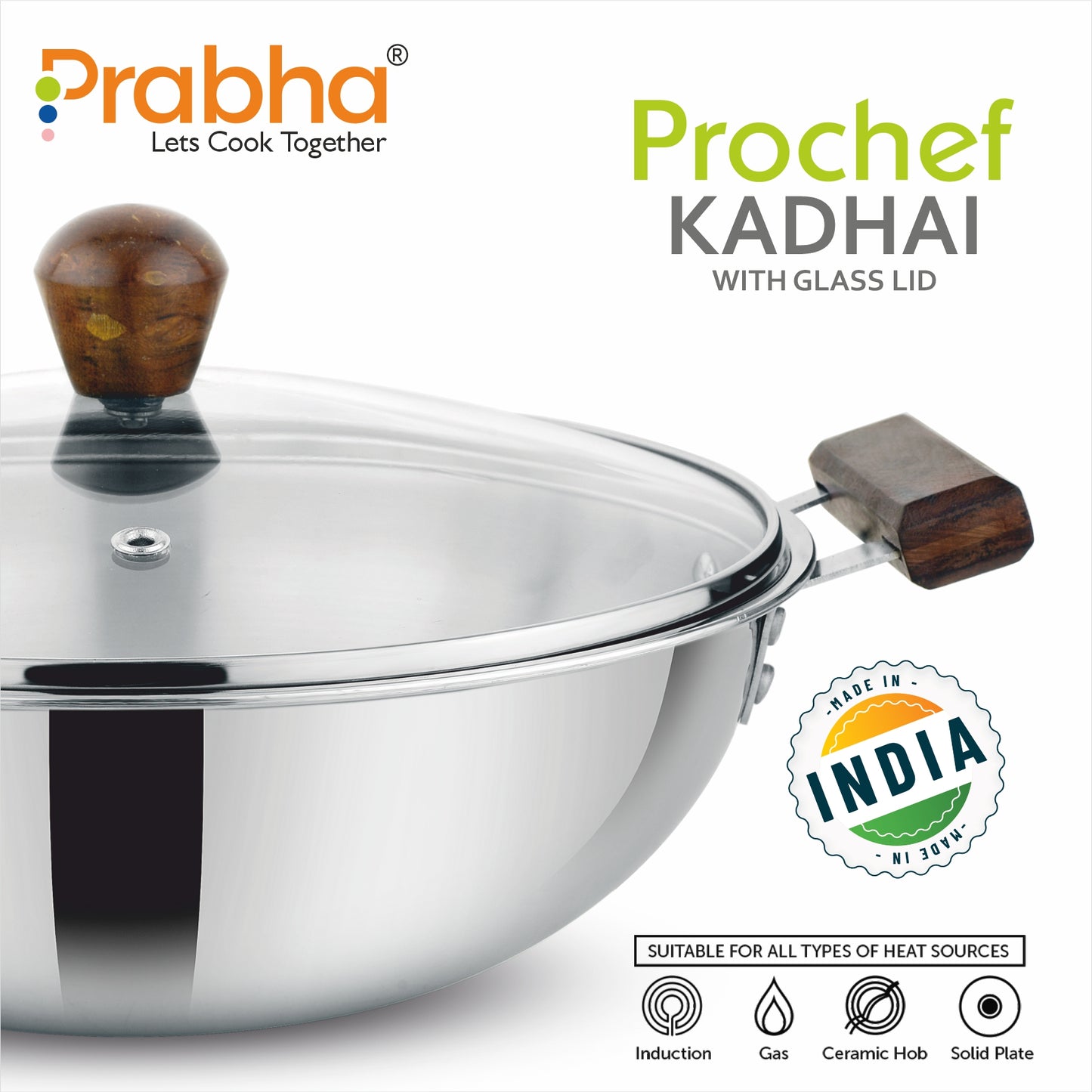Prochef Kadhai With Lid