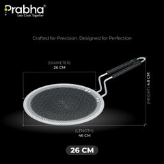 Tri-Ply Hexa Cube Stick-Resistant Roti Tawa Induction Friendly