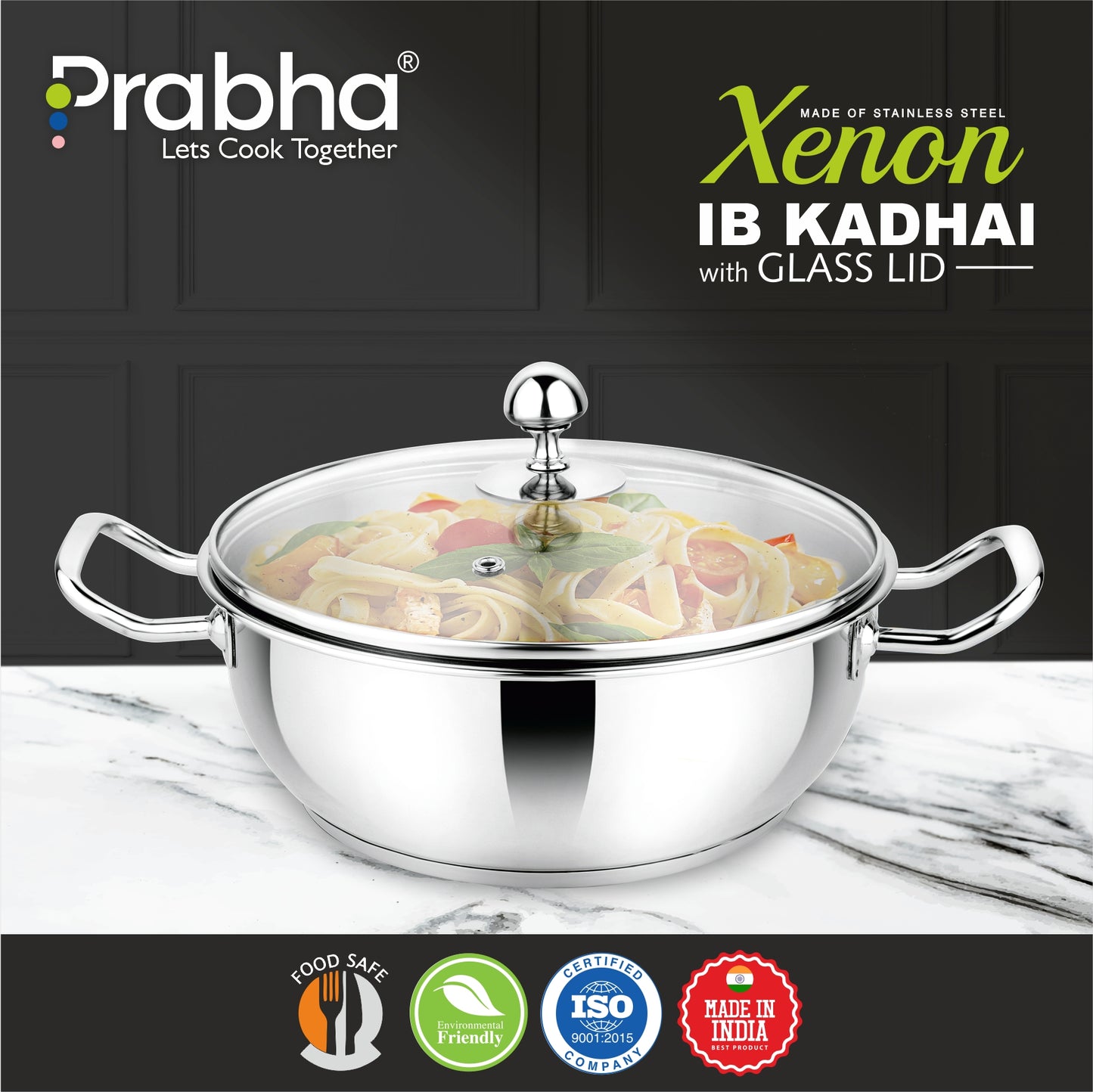 Xenon IB Kadhai with Lid