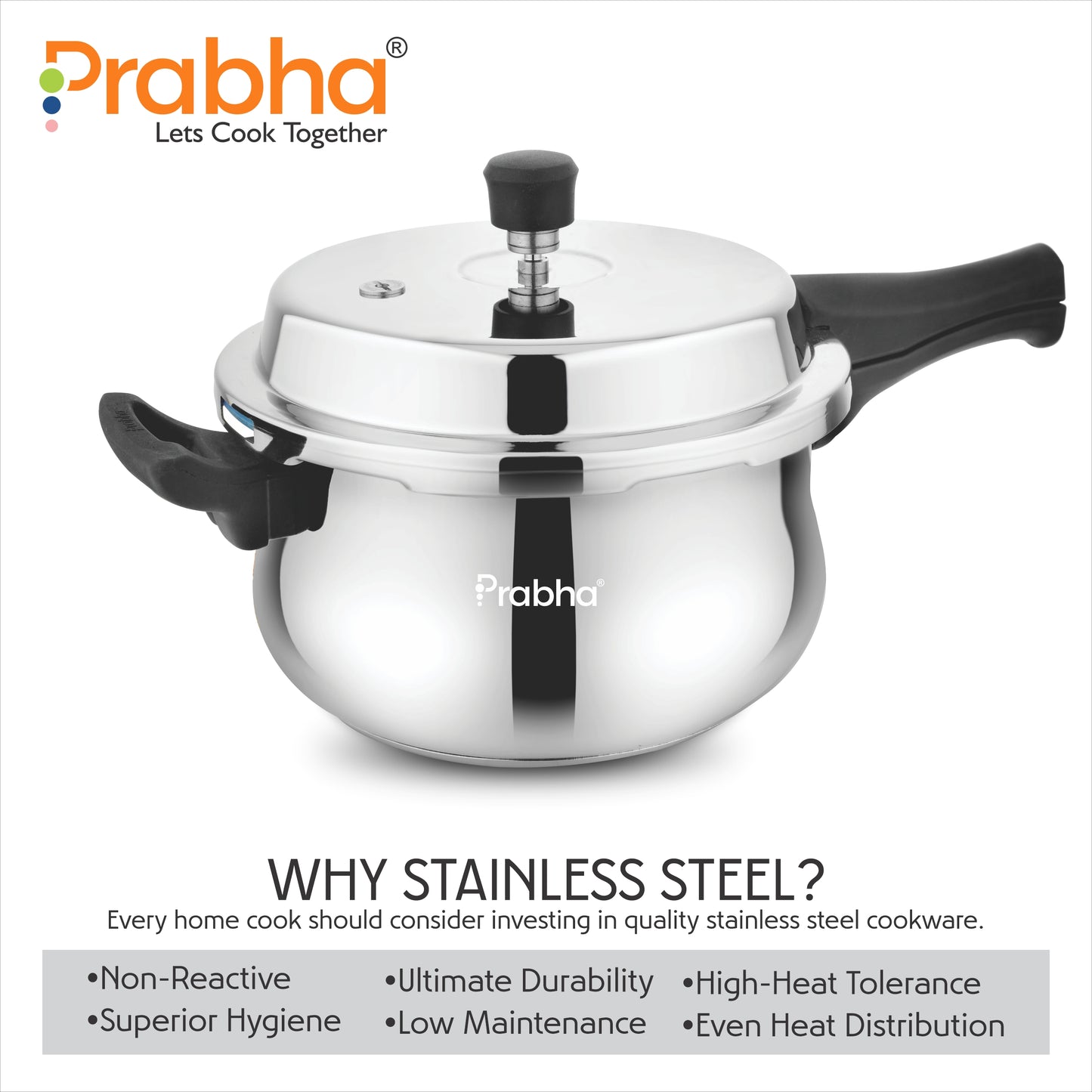 Swift Stainless Steel IB Outer Lid Pressure Cooker