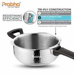 Triply Whizz Pressure Hammered Pan