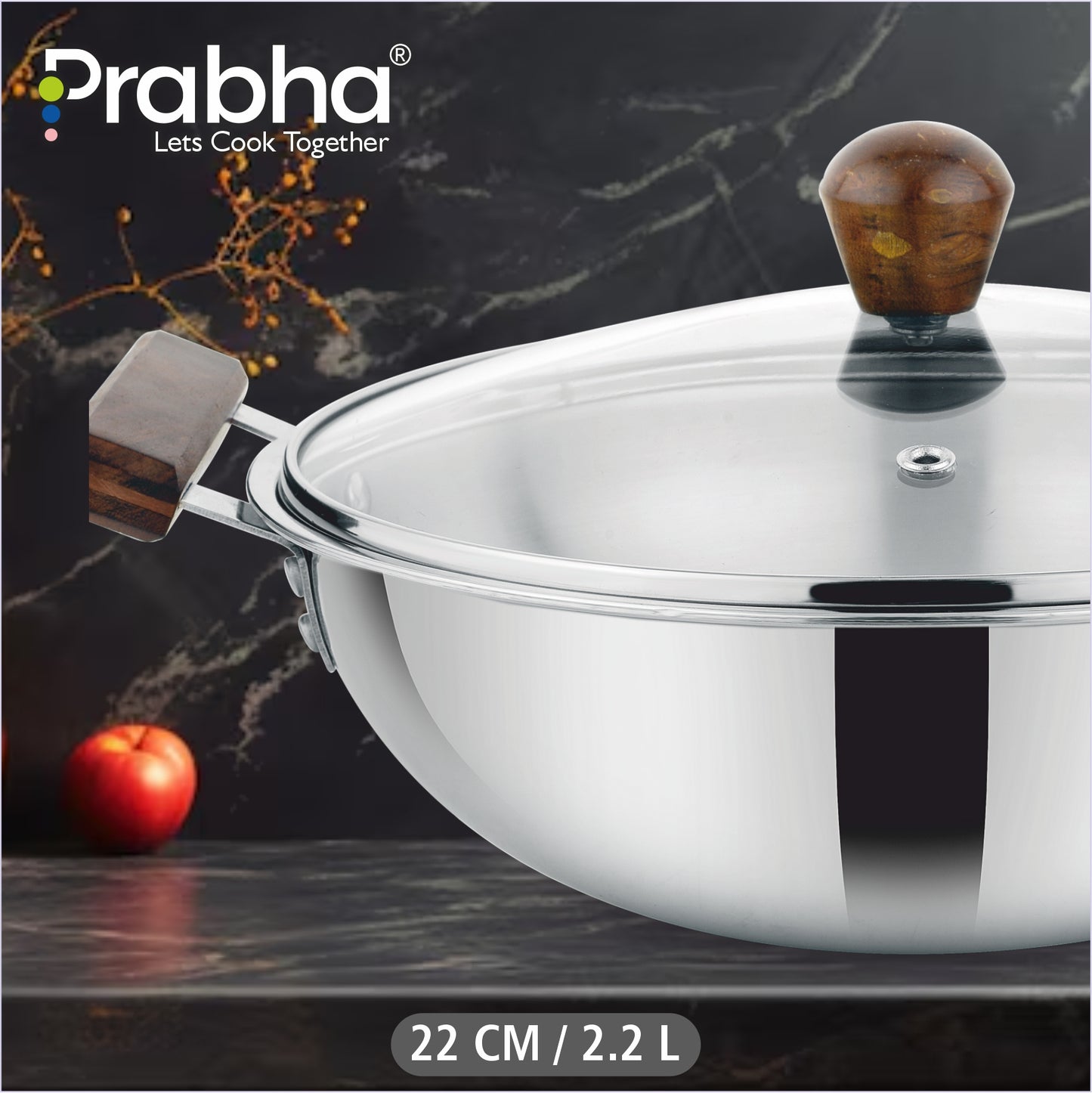 Prochef Kadhai With Lid