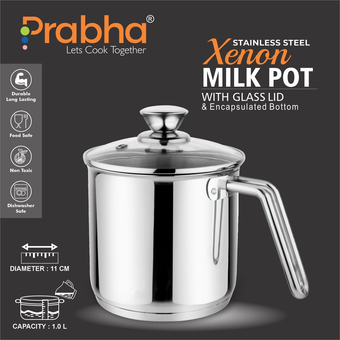 Xenon Ib Milkpot With Lid