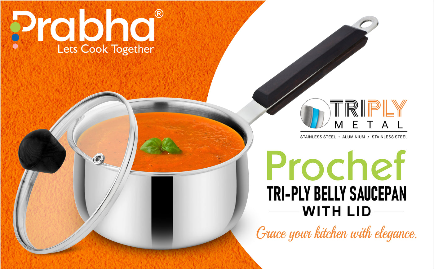 Prochef Belly Saucepan With Lid
