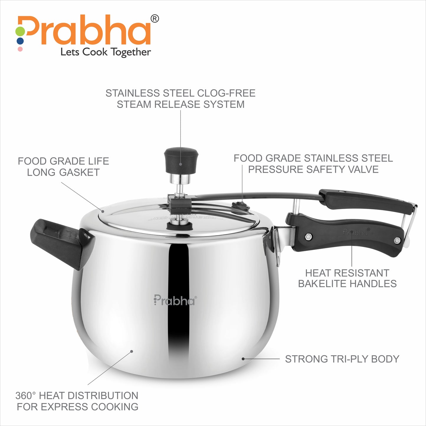 Prochef Curve Triply Pressure Cooker