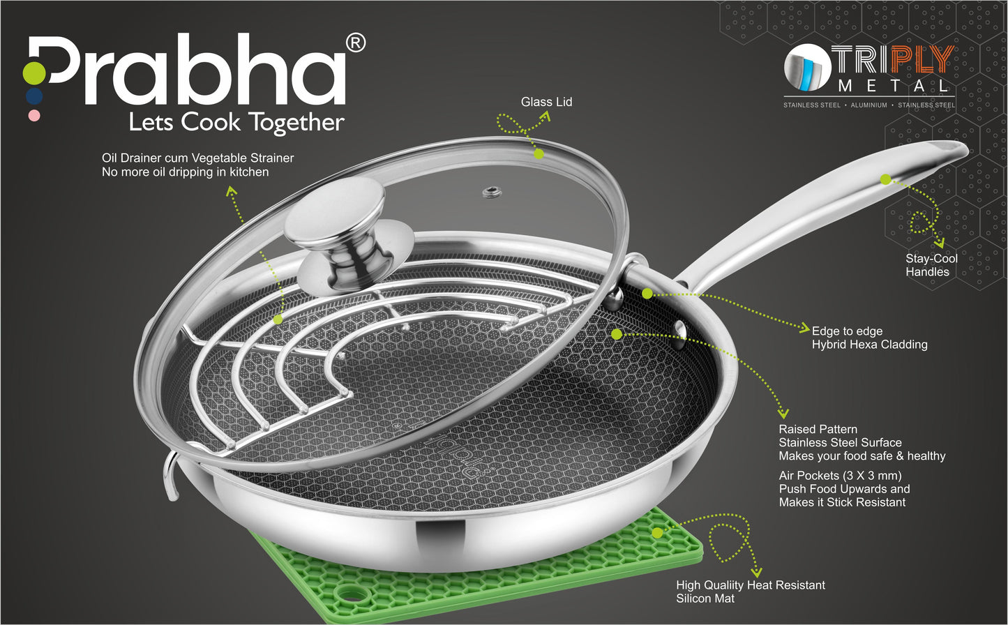 Triply Hexa Cube Frypan With Lid