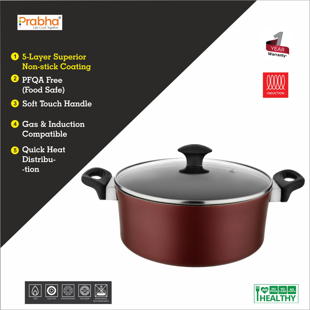 Astrid Nonstick Casserole With Glass Lid