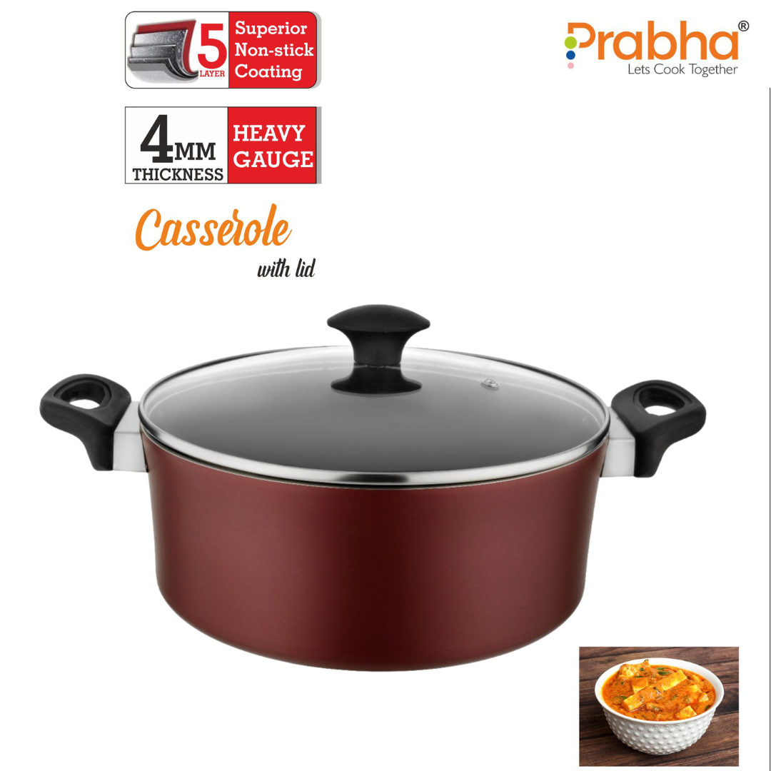Astrid Nonstick Casserole With Glass Lid