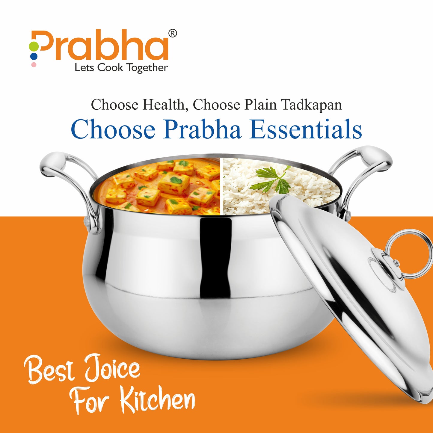 Prima Triply Belly Casserole With Lid