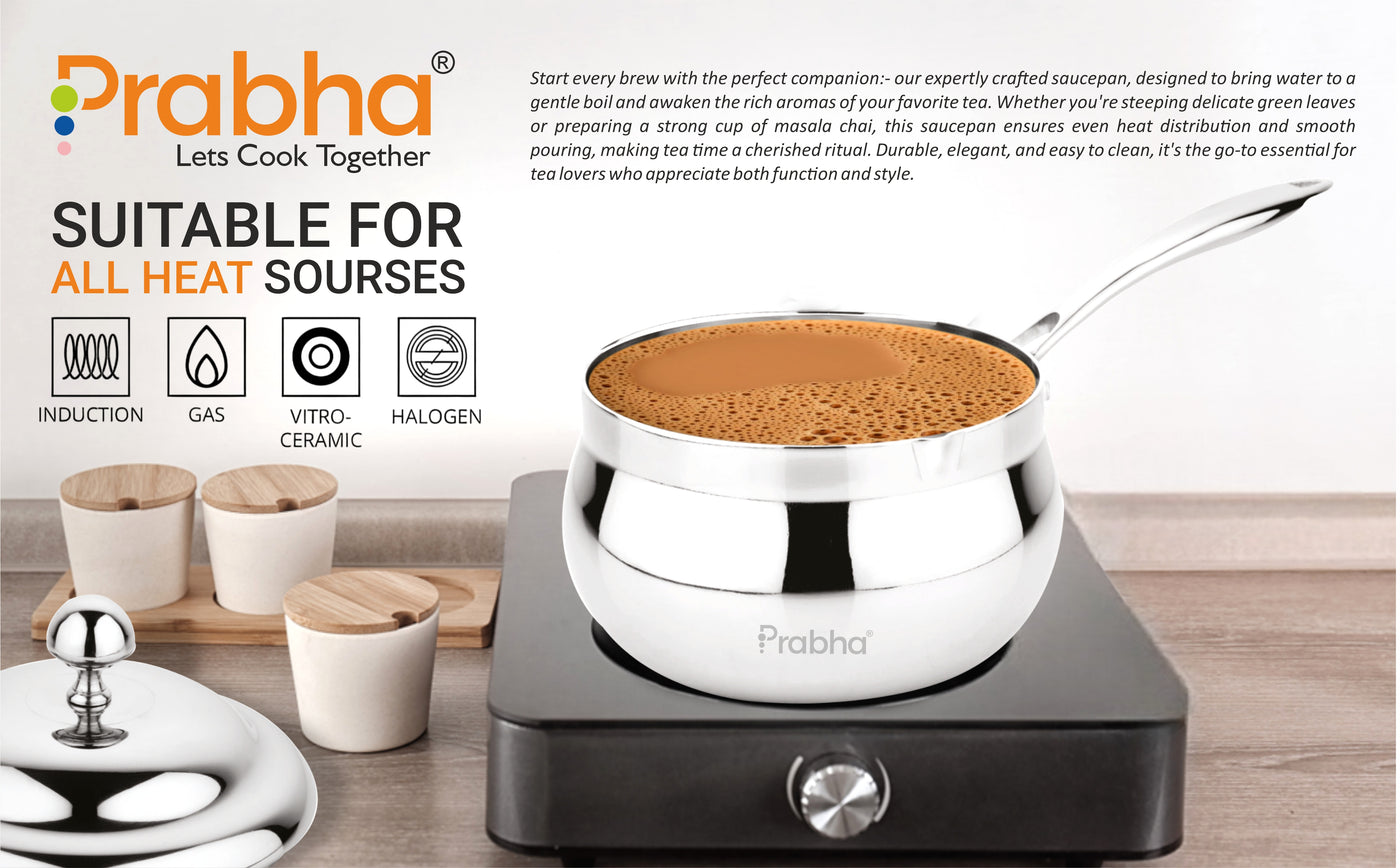 Triply Belly Saucepan With Lid