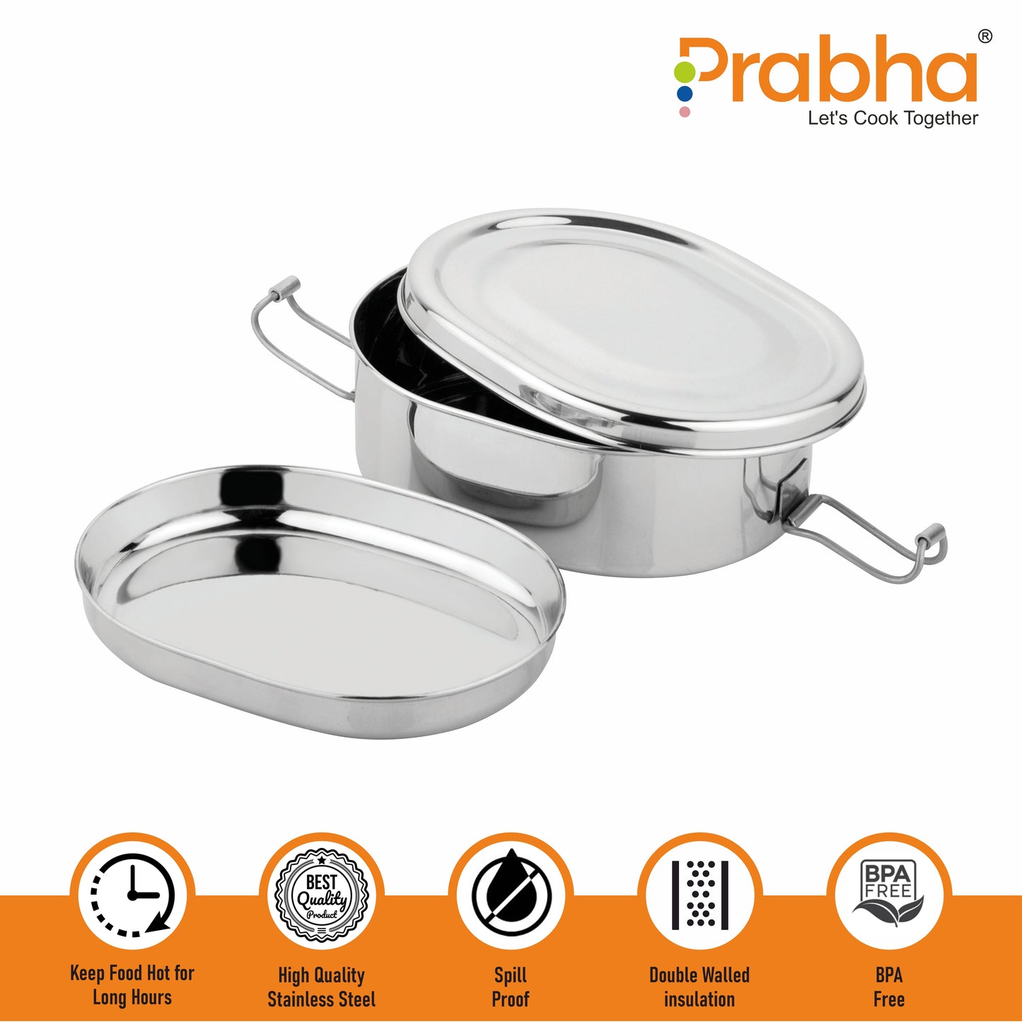 Stainless Steel Capsule Food Pack Lunch Box