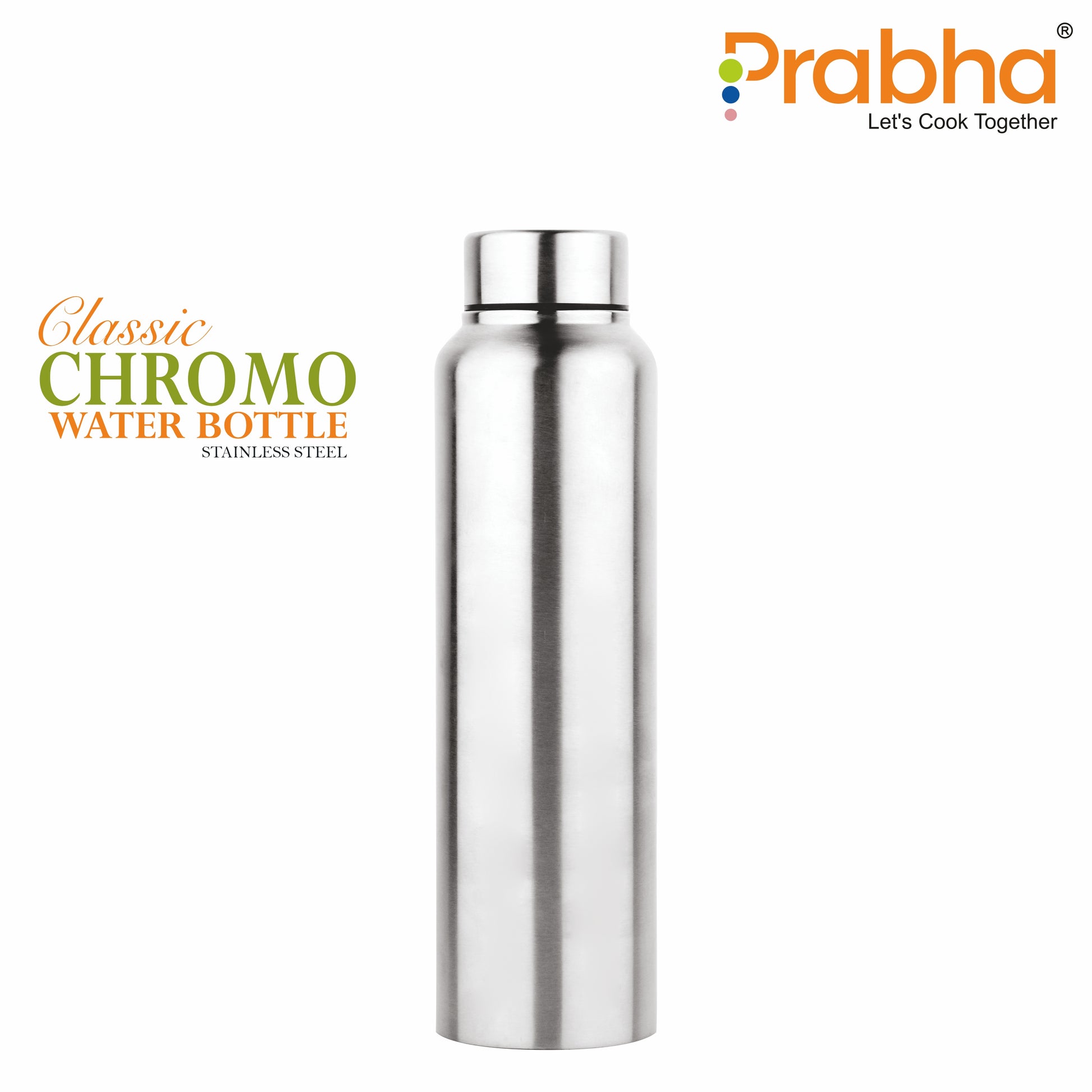 Stainless Steel Classic Chromo Water Bottle - Prabha