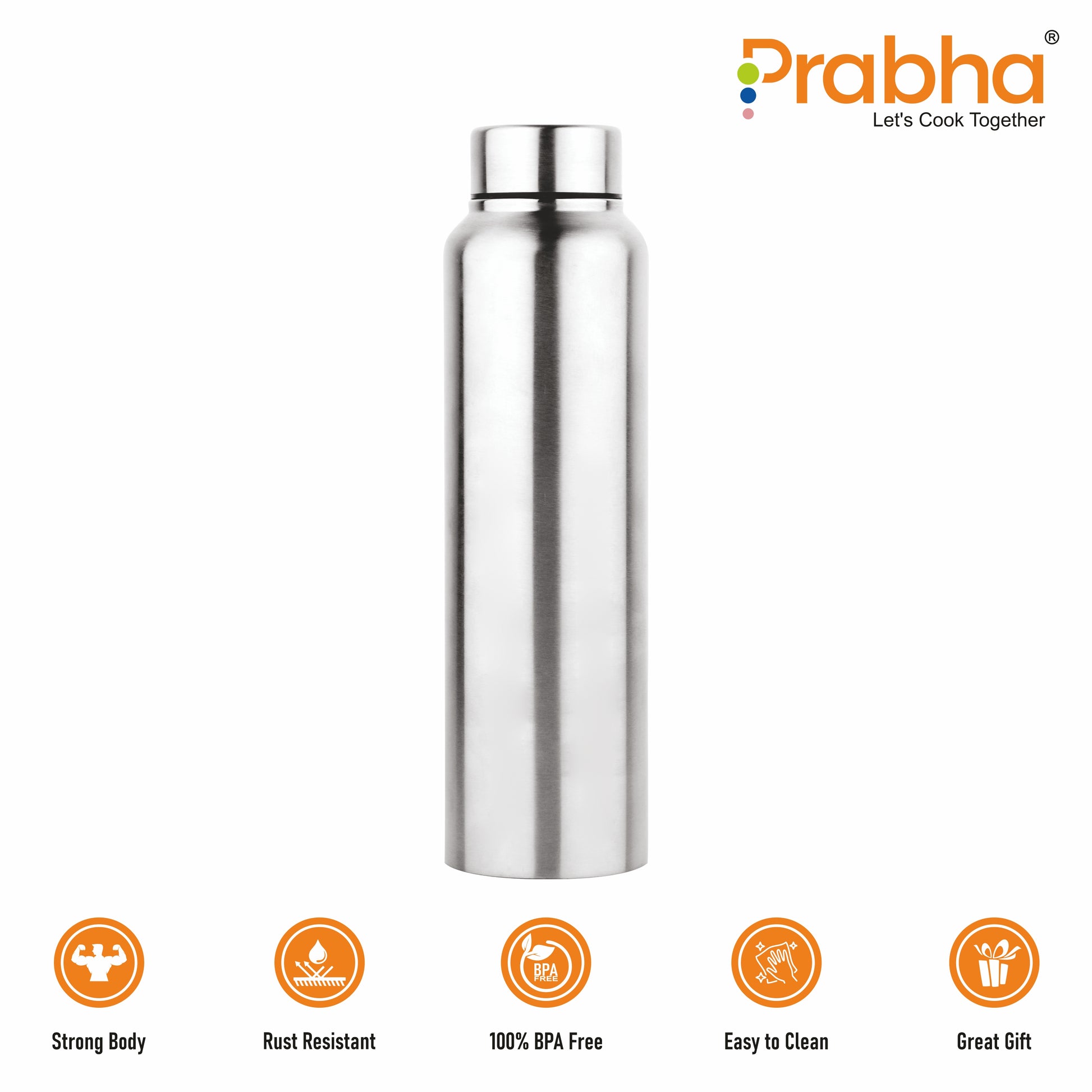 Stainless Steel Classic Chromo Water Bottle - Prabha