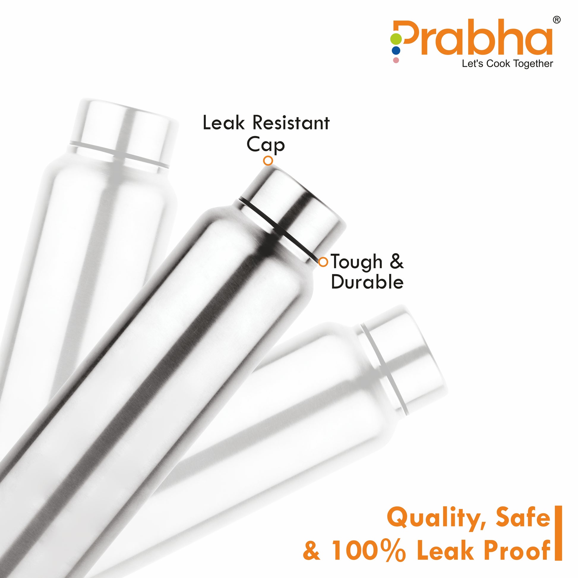 Stainless Steel Classic Chromo Water Bottle - Prabha
