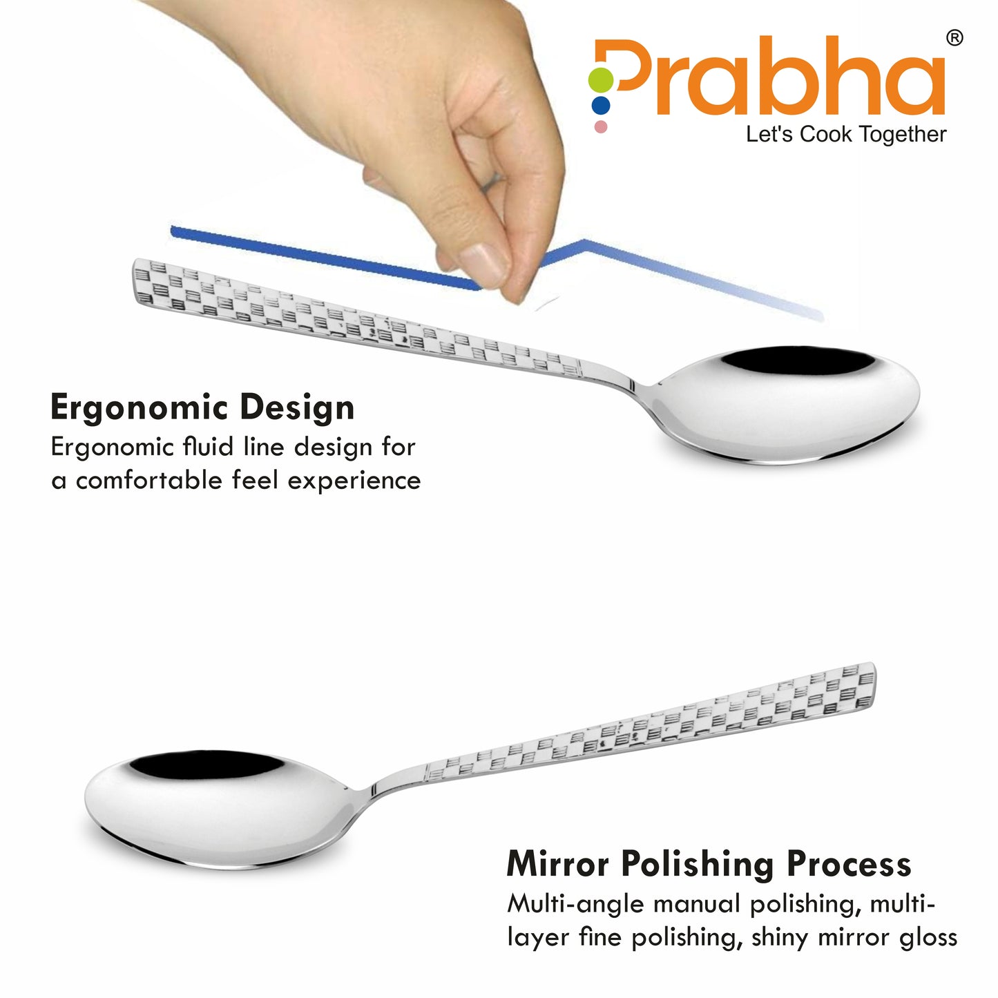 Stainless Steel Chess Dessert Spoon Set - Easy to Use, Dishwasher Safe