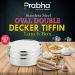 Load image into Gallery viewer, Oval Double Decker Lunch Box
