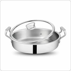 Elante Triply Saute Pan With Glass Lid