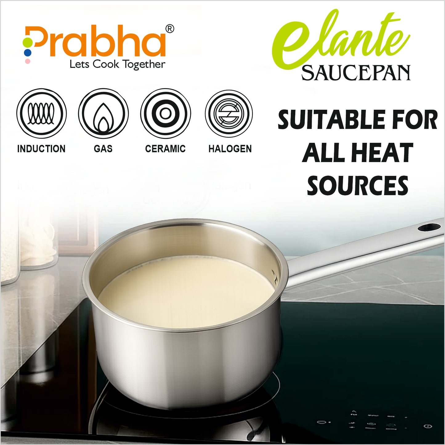 Elante Triply Saucepan Without Lid