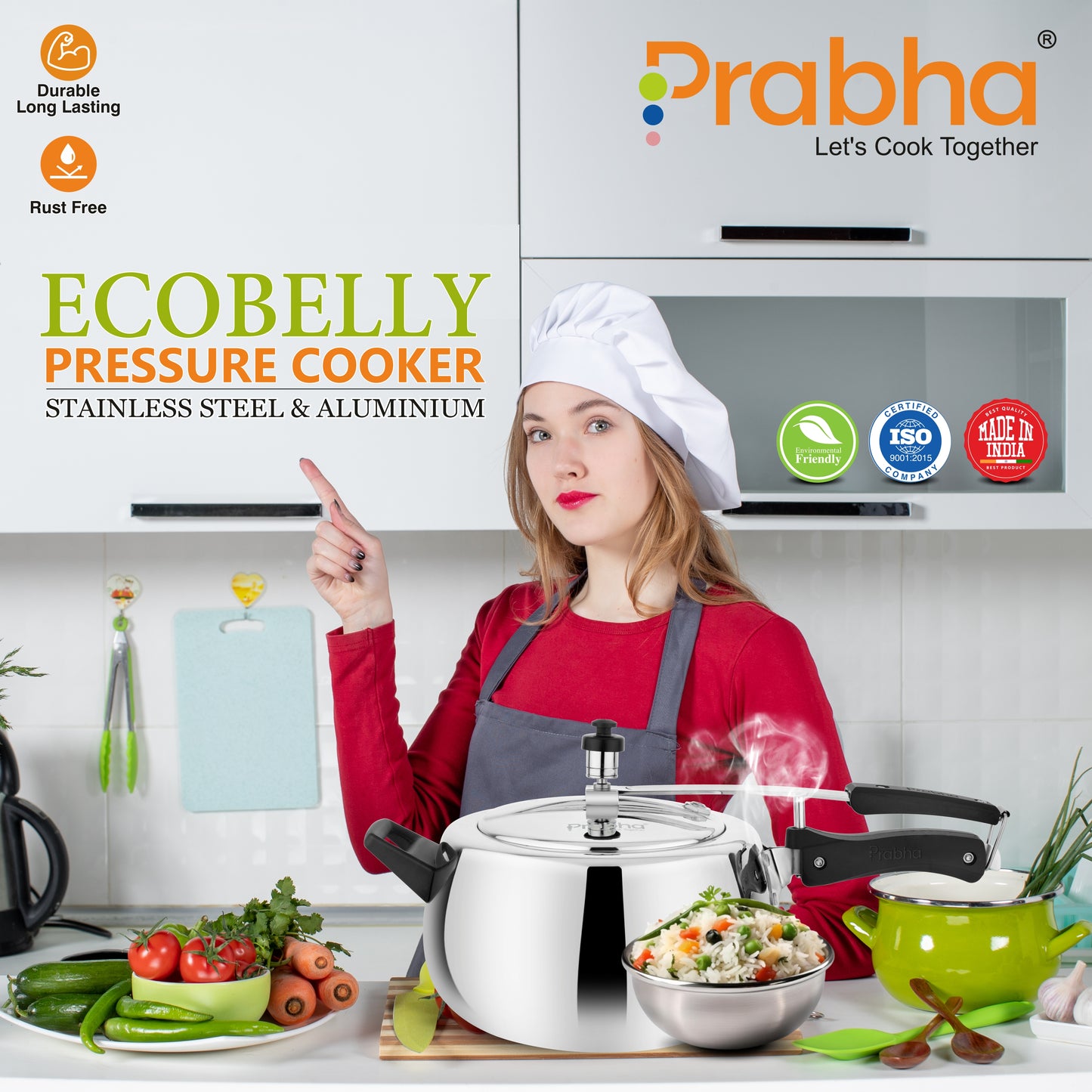 Ecobelly Aluminium Ib Pressure Cooker