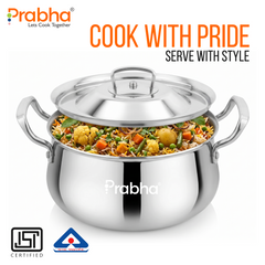 Elante Triply Biryani Handi With Lid