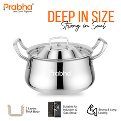Elante Triply Biryani Handi With Lid