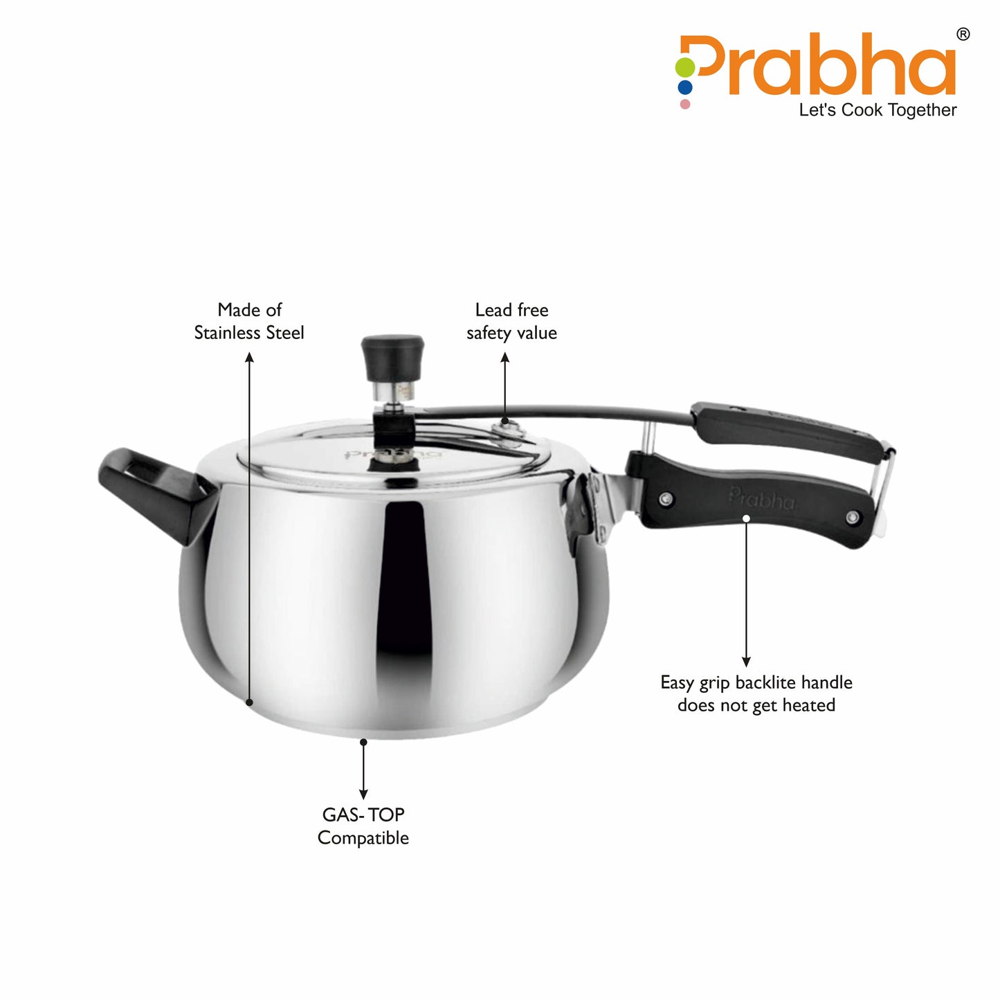 Stainless Steel Elegant Pressure Cooker