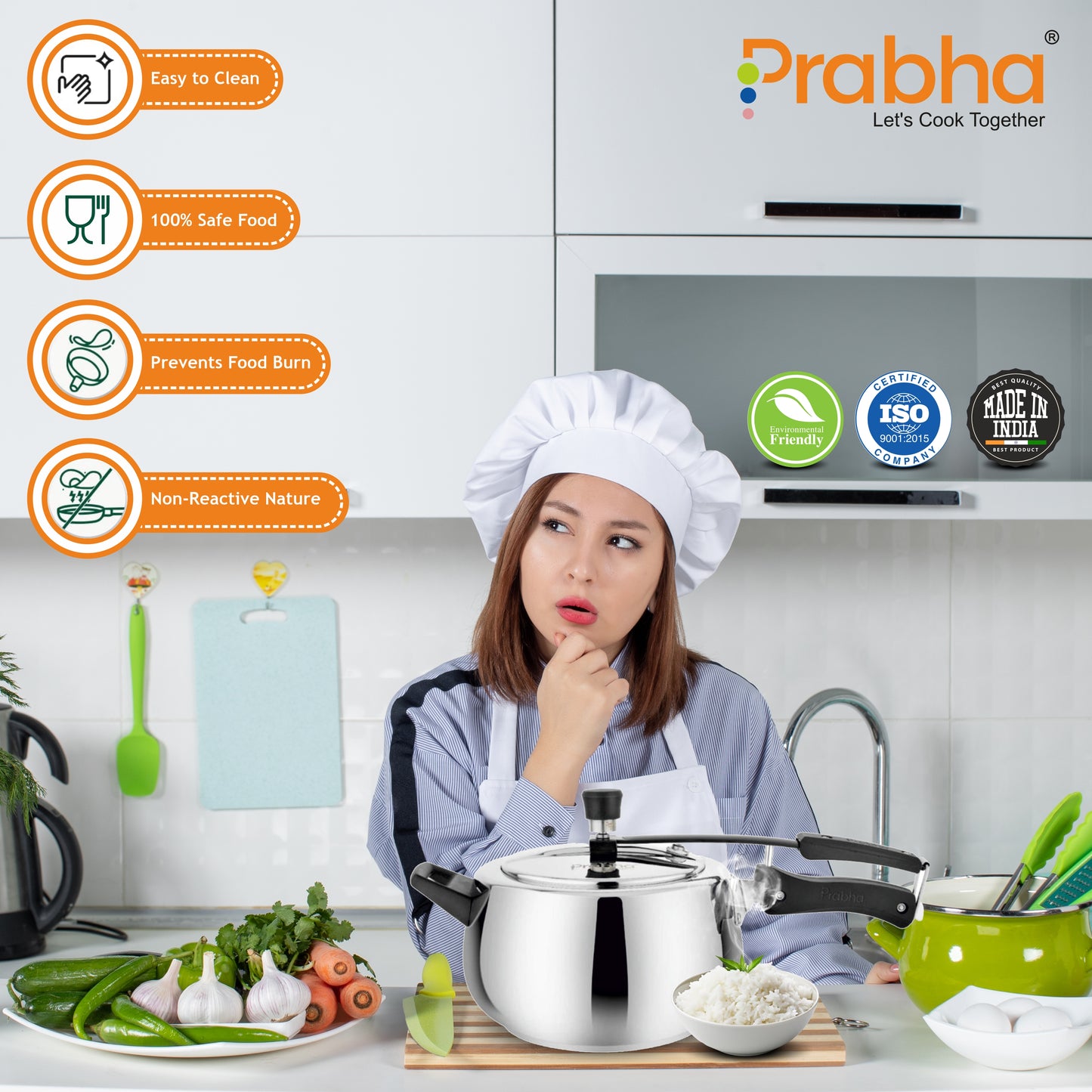 Stainless Steel Elegant Pressure Cooker