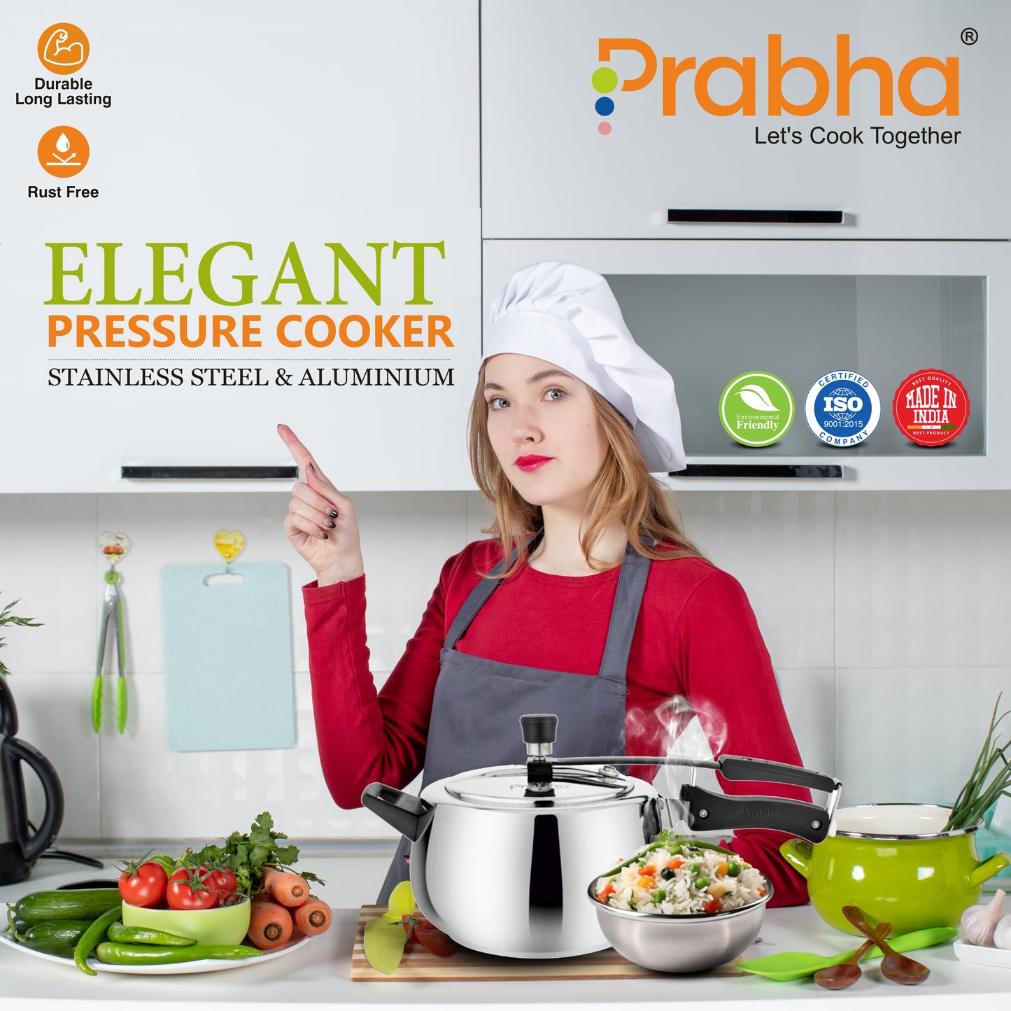 Stainless Steel Elegant Pressure Cooker