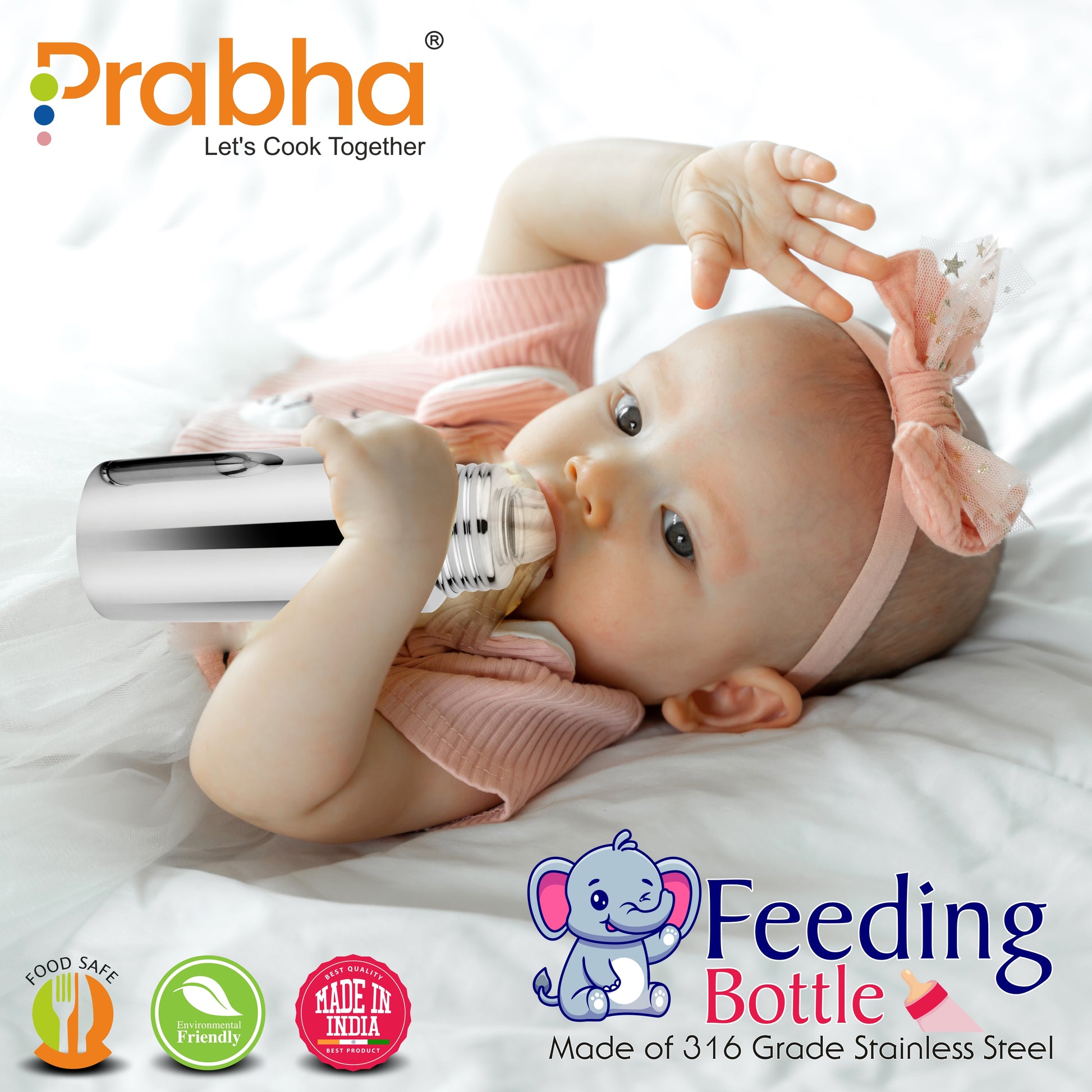 Stainless Steel Baby Feeding Bottle