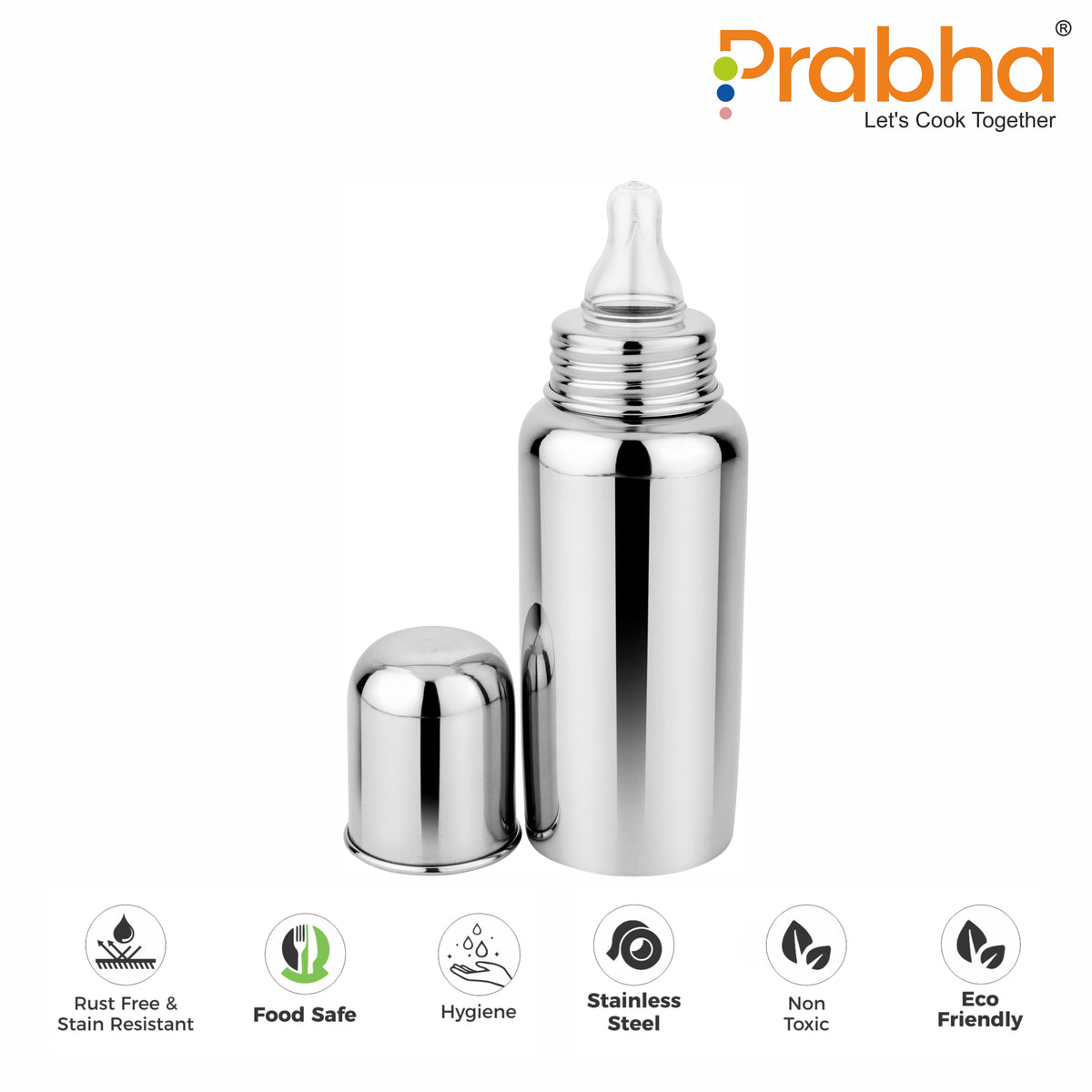 Stainless steel baby milk feeding fashion bottle