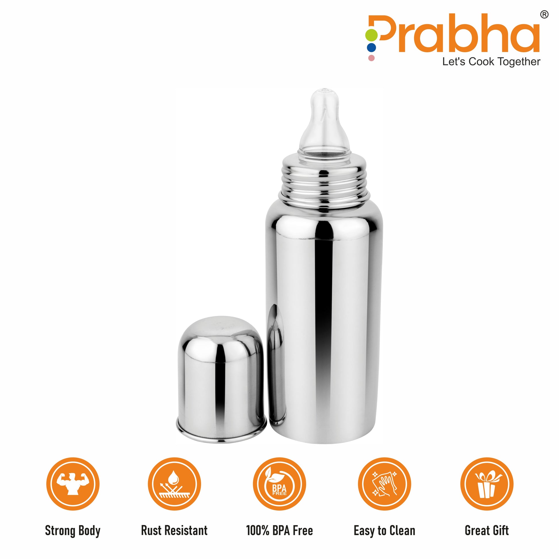 Stainless Steel Baby Feeding Bottle