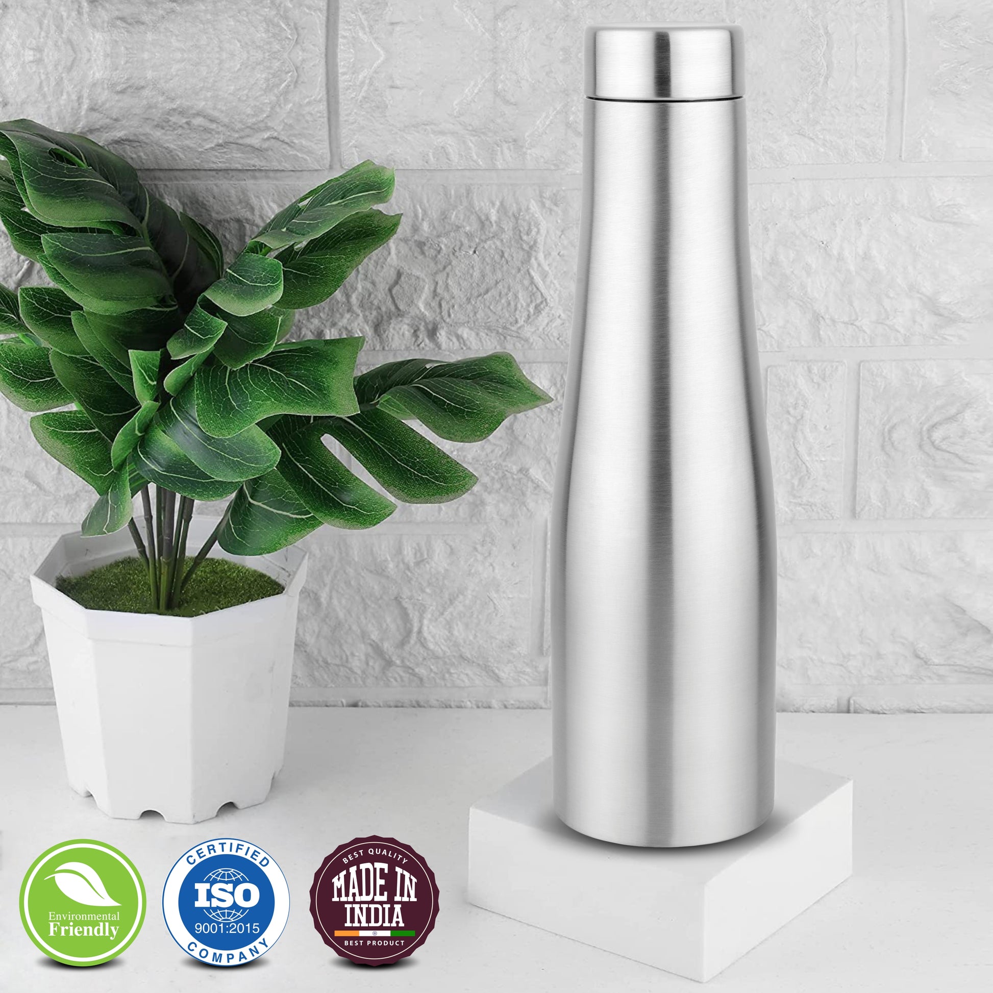 Stainless Steel Flora Water Bottle, 1 Liter