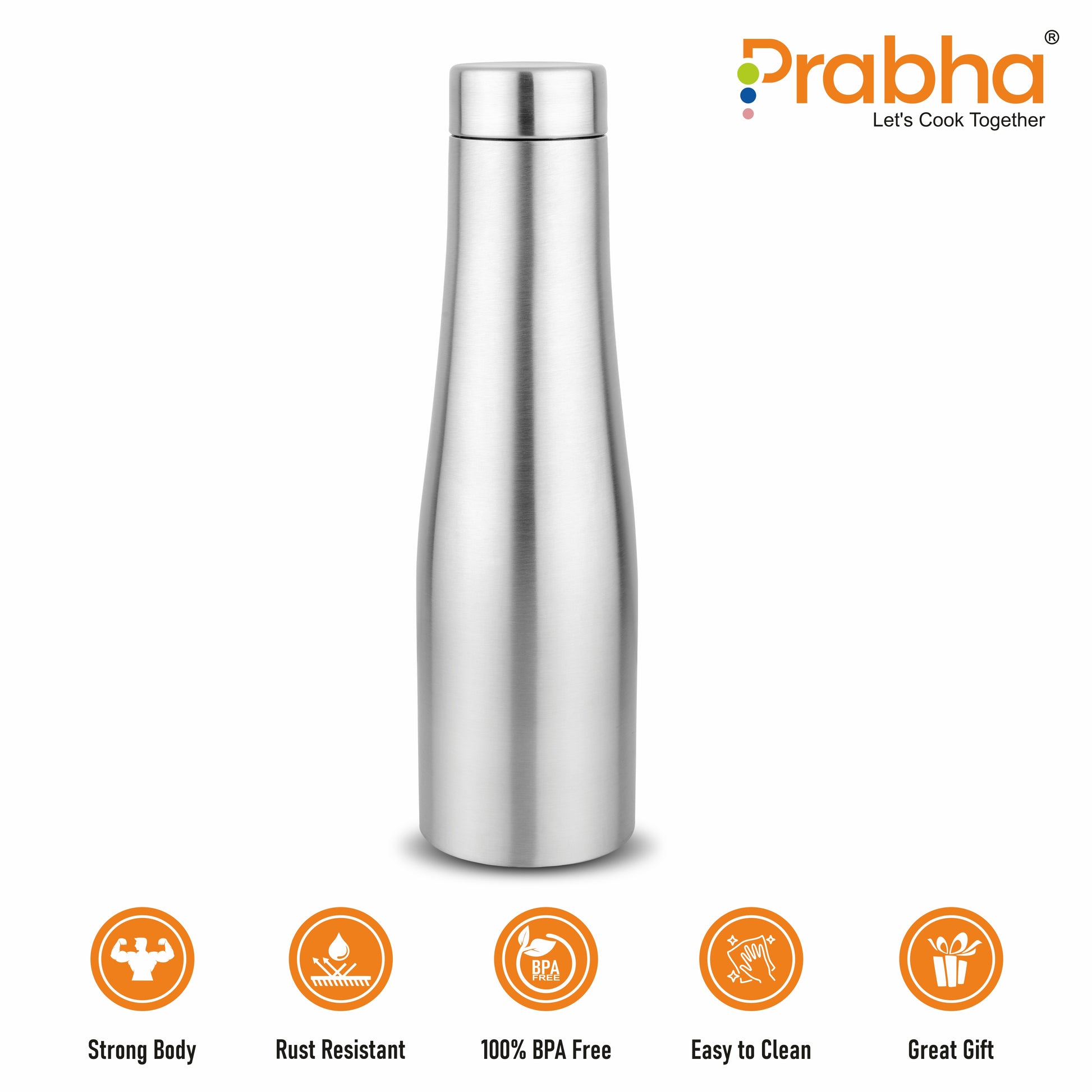 Stainless Steel Flora Water Bottle, 1 Liter