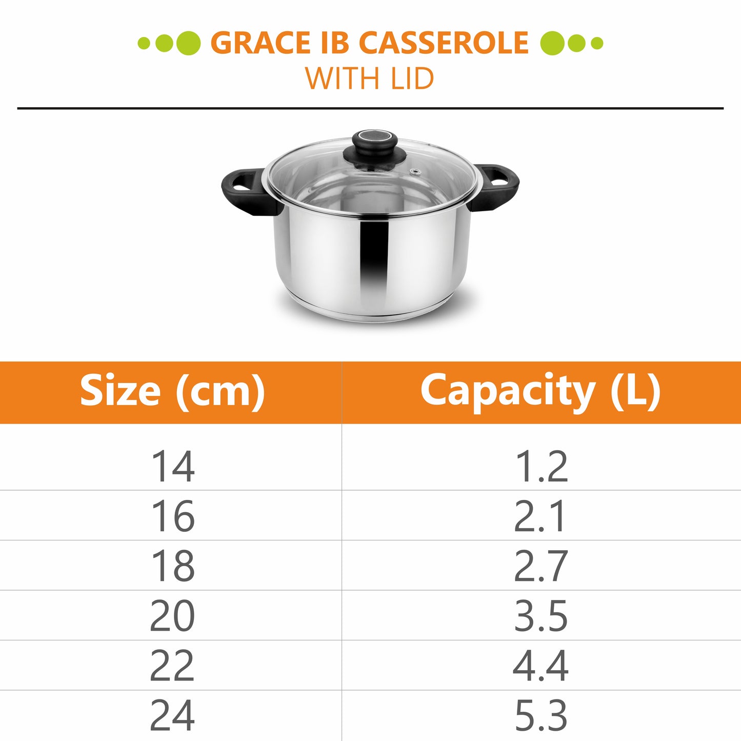 Grace IB Casserole With Lid - Prabha