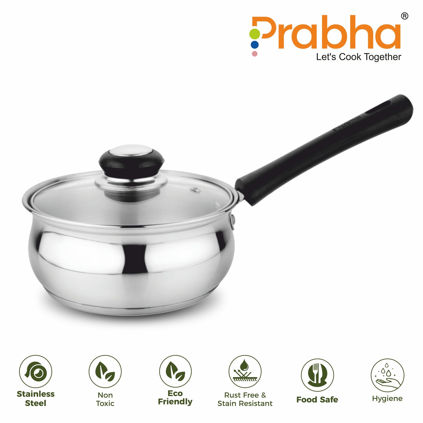 Grace IB Belly Sauce Pan with Lid - Prabha