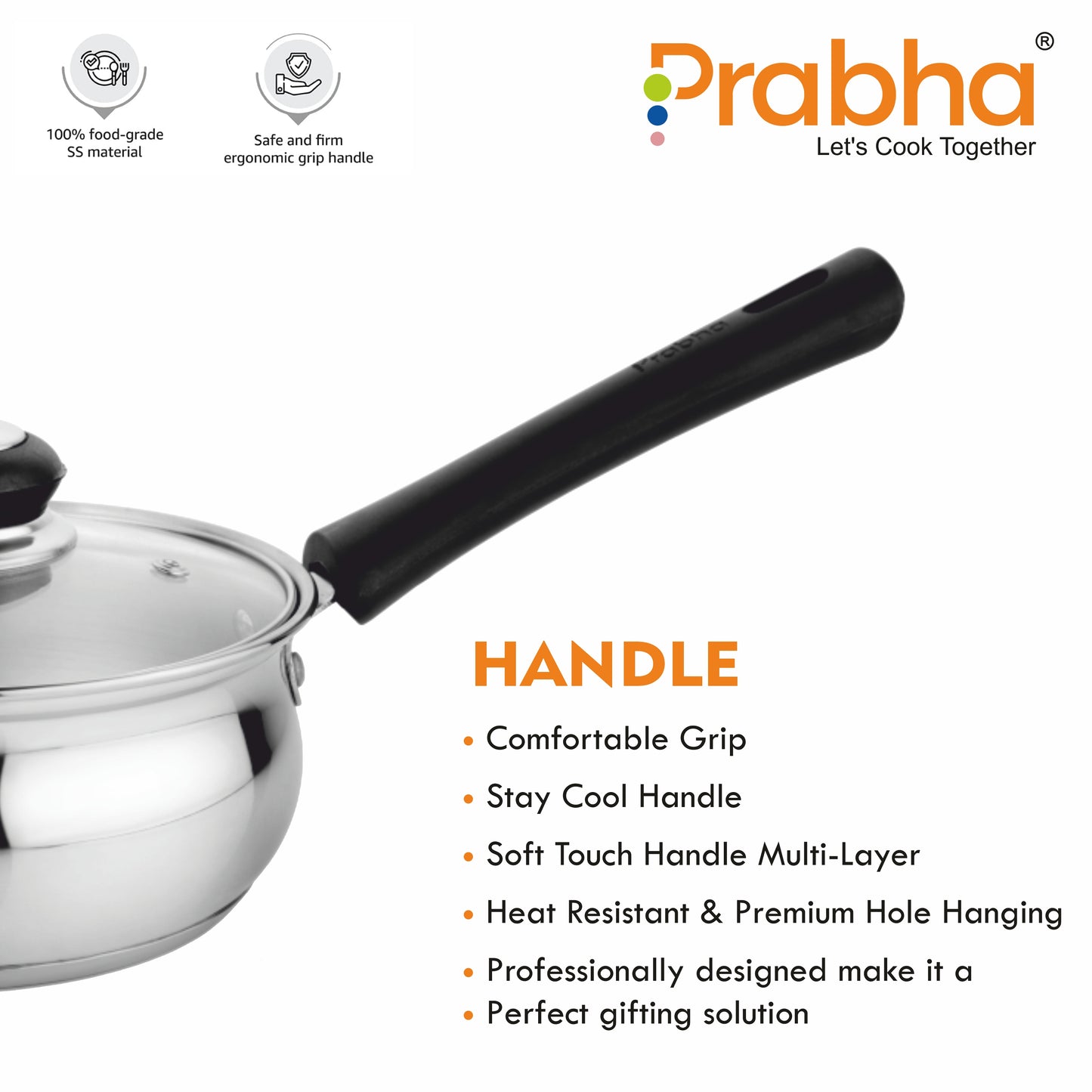Grace IB Belly Sauce Pan with Lid - Prabha