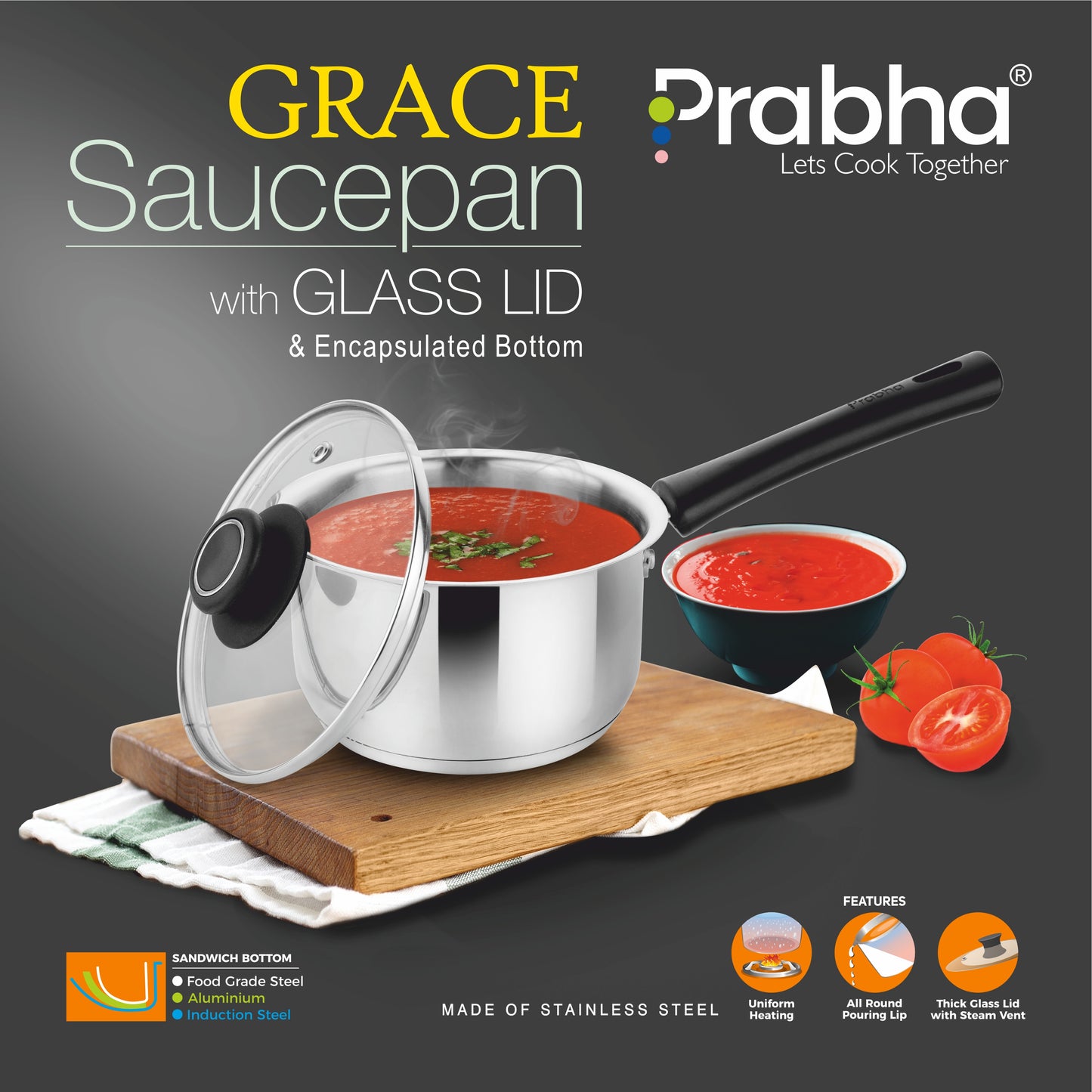 Grace IB Saucepan With Lid