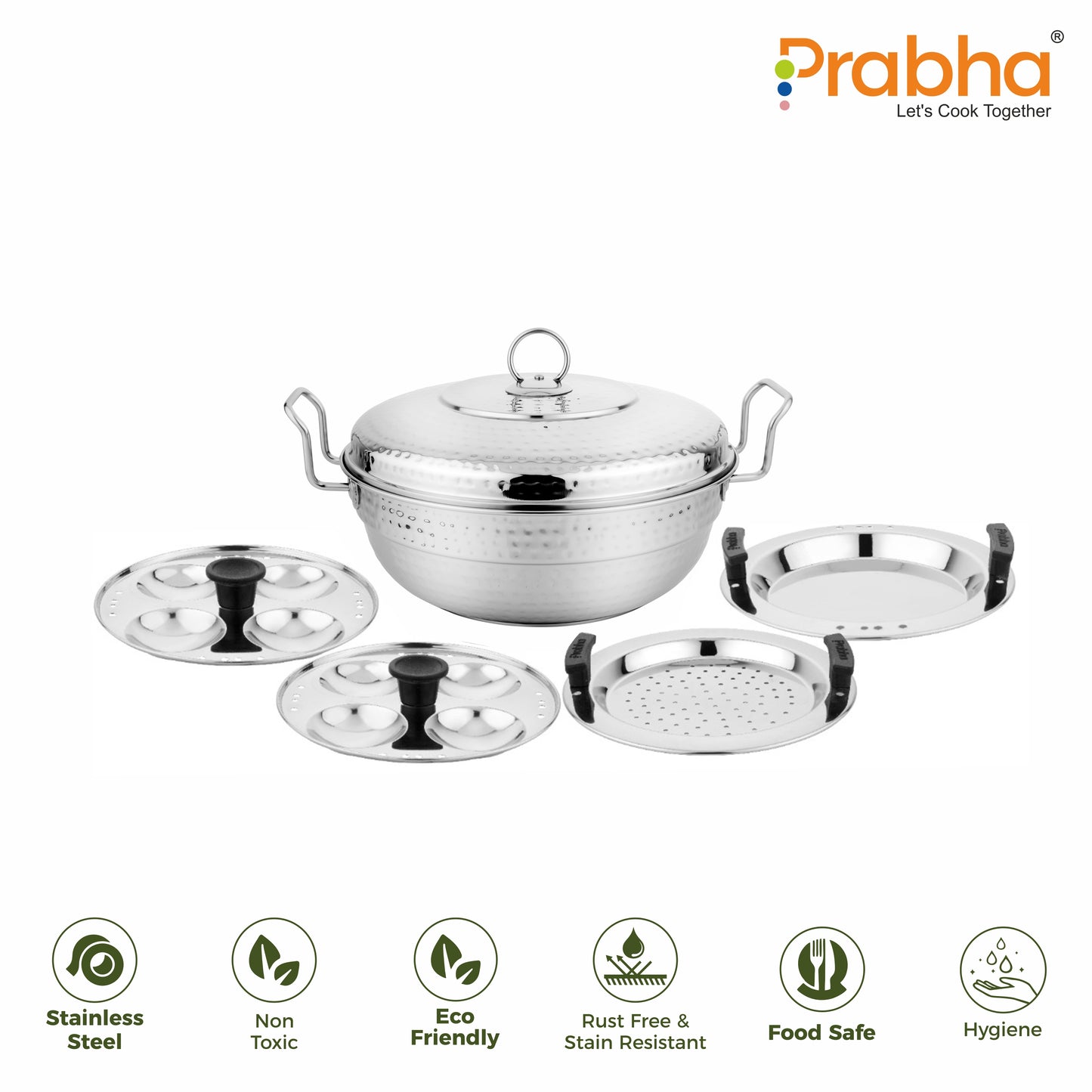 Grace Ib Mini Multi Kadhai Hammered 20cm (4 Plates)