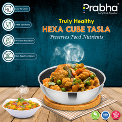 Triply Hexa Cube Tasla Without Lid