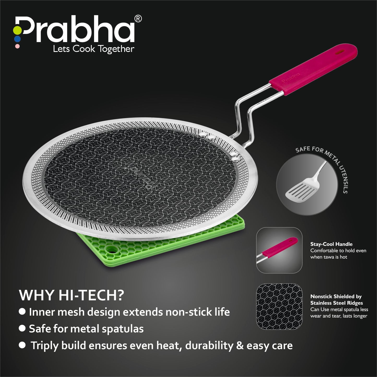 Triply Hexa Cube Plus Roti Tawa