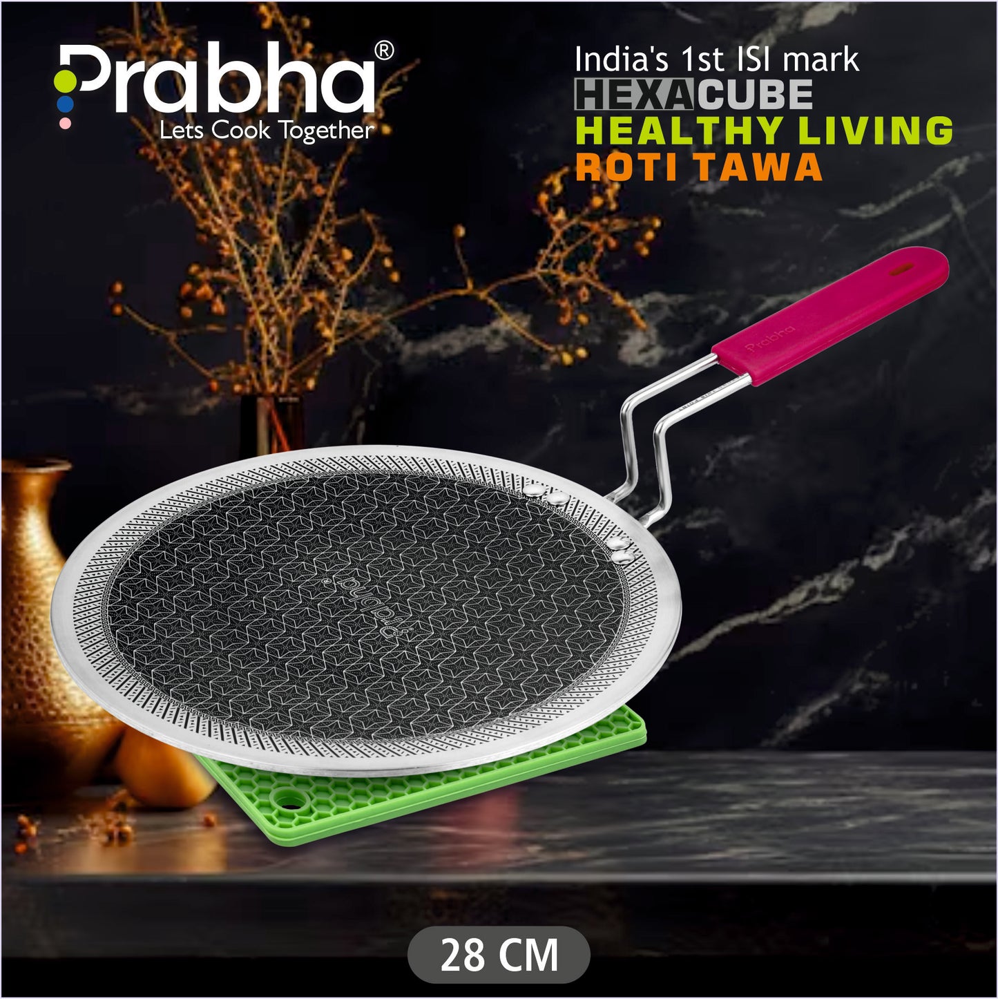 Triply Hexa Cube Plus Roti Tawa