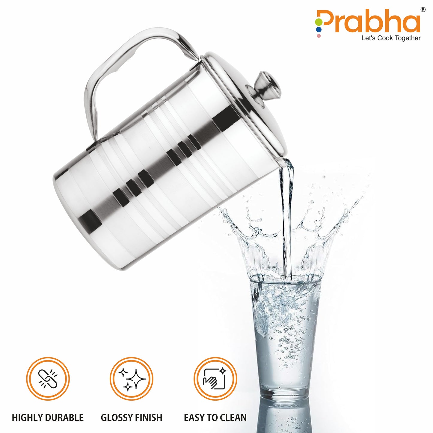 Stainless Steel Luxury Hero Water Jug - 2300ml