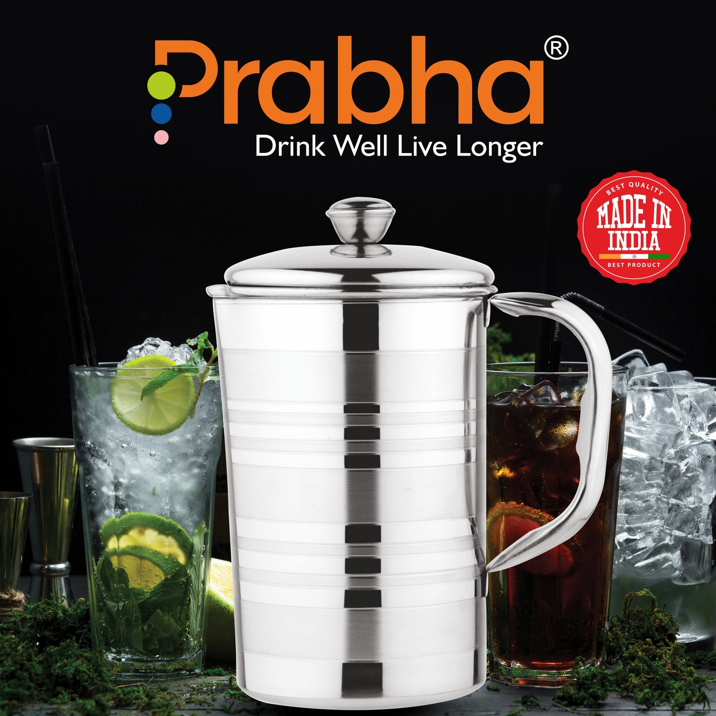 Stainless Steel Luxury Hero Water Jug - 2300ml