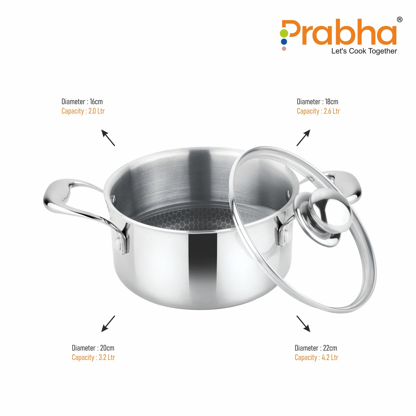 Triply Hexa Cube Casserole With Lid